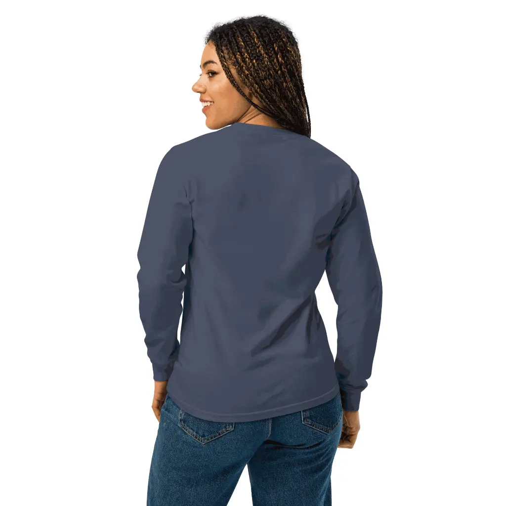 unisex-garment-dyed-heavyweight-long-sleeve-shirt-navy-back-67a73f4a24a47.webp