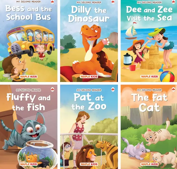 Story Books for Kids - Second Reader (Illustrated) (Set of 6 Books) - Phonic stories - Bedtime Stories - 3 Years to 6 Years Old - Read Aloud to Infants, Toddlers Paperback – Sticker Book, 28 August 2023