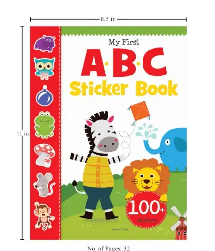 My First ABC Sticker Book: Exciting Sticker Book With 100 Stickers Paperback – Sticker Book, 25 November 2018