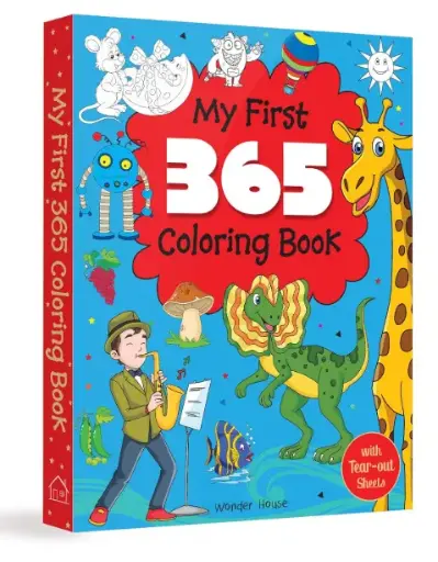 My First 365 Coloring Book: Jumbo Coloring Book For Kids (With Tear Out Sheets) Paperback – Picture Book, 6 August 2020