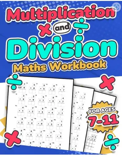 Multiplication and Division Math's Workbook | Kids Ages 7-11 | Times and Multiply | 100 Timed Math's Test Drills | Grade 2, 3, 4, 5, and 6 | Year 2, 3, 4, 5, 6| KS2 | Large Print | Paperback – Large Print, 9 September 2022