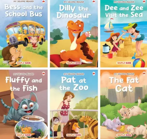 Story Books for Kids - Second Reader (Illustrated) (Set of 6 Books) - Phonic stories - Bedtime Stories - 3 Years to 6 Years Old - Read Aloud to Infants, Toddlers Paperback – Sticker Book, 28 August 2023