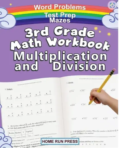 3rd Grade Math Workbook Multiplication and Division: Grade 3, Grade 4, Test Prep, Word Problems Paperback – 18 March 2020