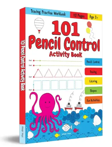 101 Pencil Control Activity Book For Kids: Tracing Practise Book Age 2+ Paperback – 28 February 2022